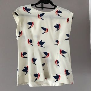 COPY - Marc by Marc Jacobs Bird silk cap sleeve blouse